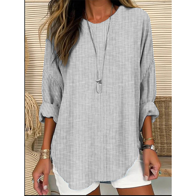 Women's casual striped shirt