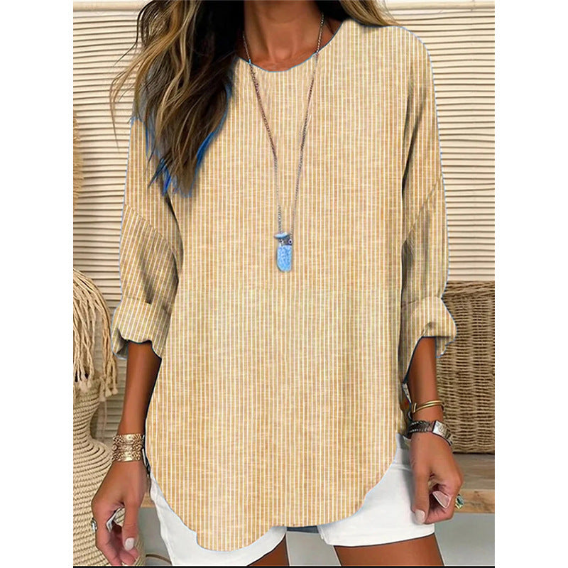 Women's casual striped shirt