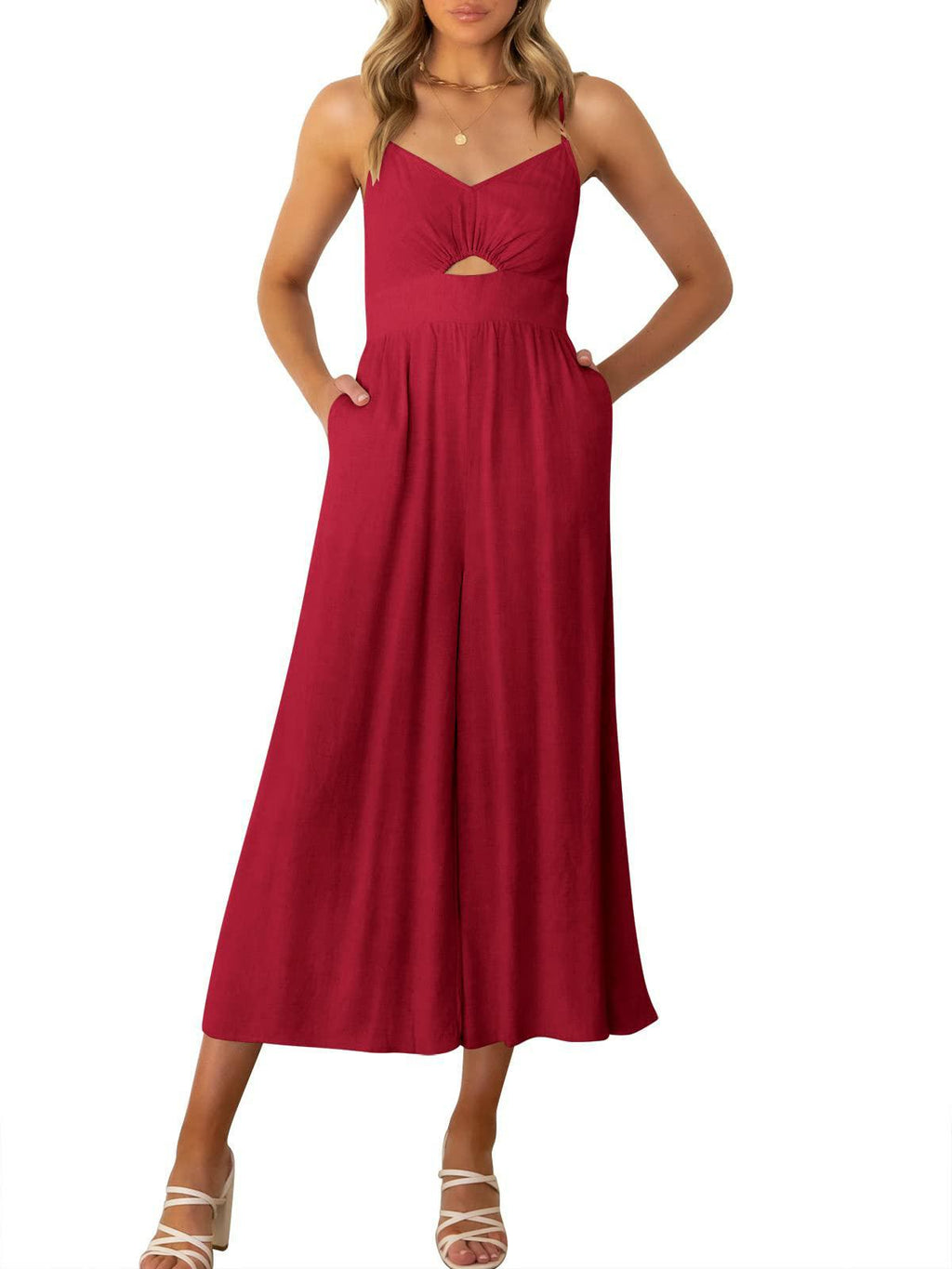 Solid color casual dress
